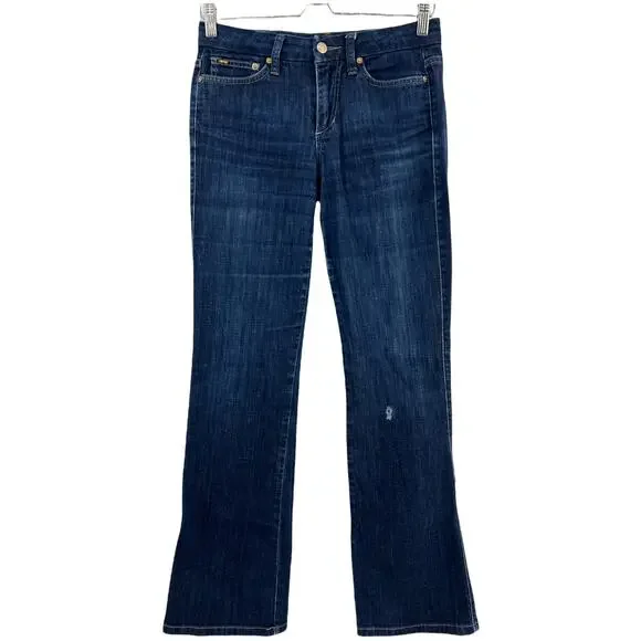 Joe's (27) (28x32) Regular Muse Bootcut Mid Rise Blue Perry Dark Wash Jeans - Picture 2 of 11